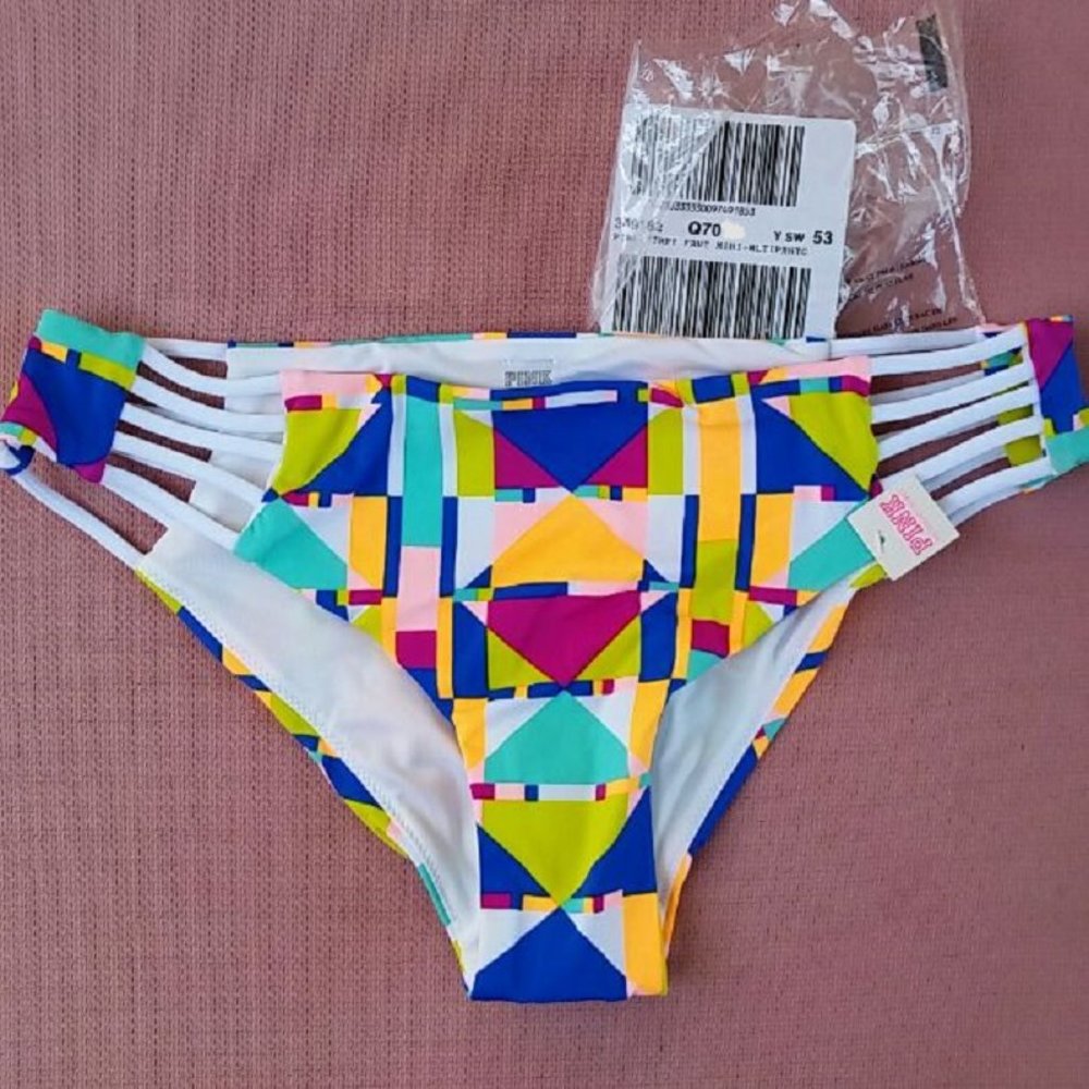 New VS PINK strappy bikini bottoms